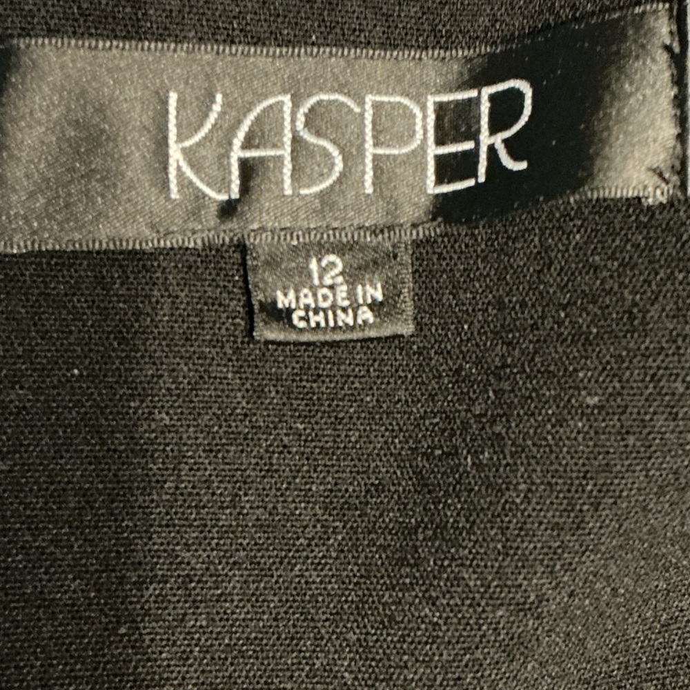 Kasper Elegant Black Asymmetrical Dress Size 12 - Picture 5 of 7